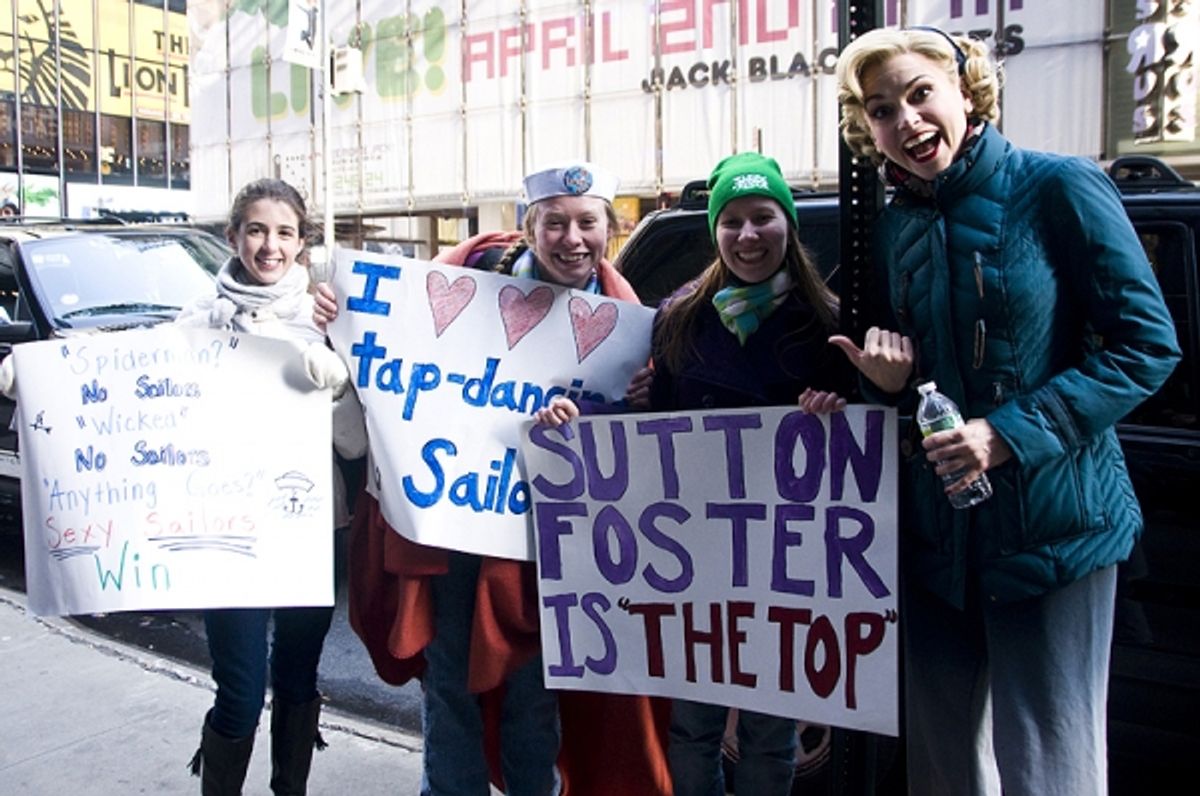 Sutton Foster & fans at 