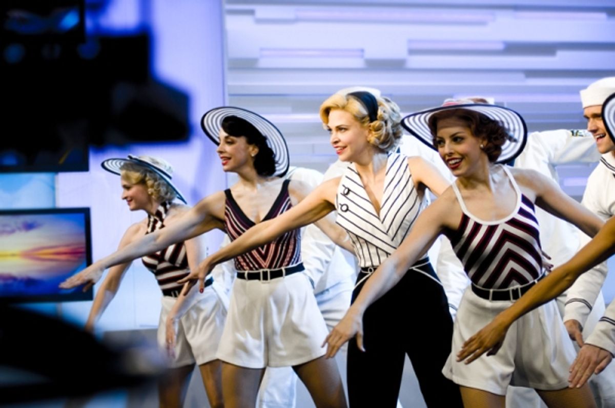 Sutton Foster and the cast of ANYTHING GOES on Good Morning America at 