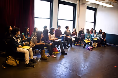 Marc Tumminelli, Daisy Eagan & the Broadway Workshop Photo