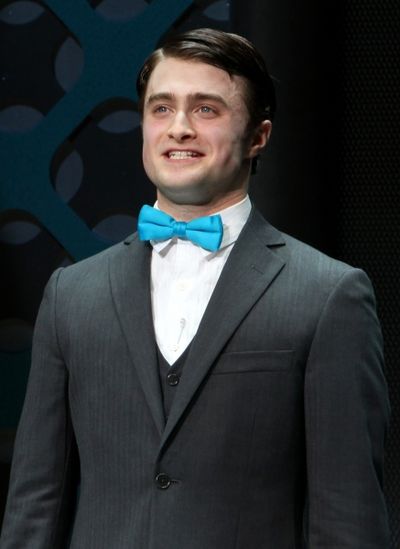 Daniel Radcliffe during the Opening Night Performance Curtain Call for  'How To Succe Photo