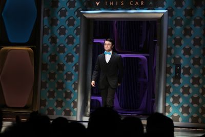 Daniel Radcliffe during the Opening Night Performance Curtain Call for  'How To Succe Photo