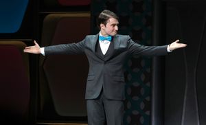 Daniel Radcliffe during the Opening Night Performance Curtain Call for 'How To Succeed In Business...' in New York City. @ BroadwayWorld Daniel Radcliffe during the Opening Night Performance Curtain Call for 'How To Succe Photo