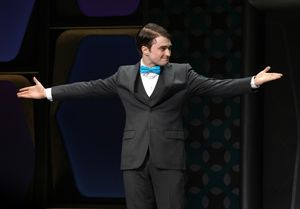 Daniel Radcliffe during the Opening Night Performance Curtain Call for 'How To Succeed In Business...' in New York City. @ BroadwayWorld Daniel Radcliffe during the Opening Night Performance Curtain Call for 'How To Succe Photo