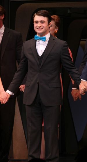 Daniel Radcliffe during the Opening Night Performance Curtain Call for 'How To Succeed In Business...' in New York City. @ BroadwayWorld Daniel Radcliffe during the Opening Night Performance Curtain Call for 'How To Succe Photo