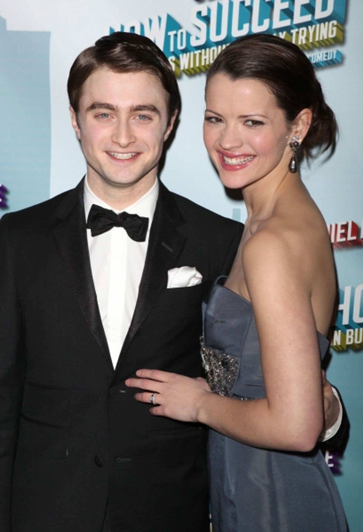 Daniel Radcliffe & Rose Hemingway attending the Opening Night Performance After Party for  'How To Succeed In Business...' in New York City. at 