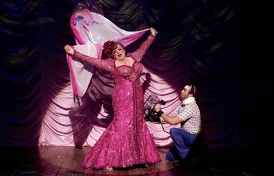 Harvey Fierstein with Chris Hoch Photo