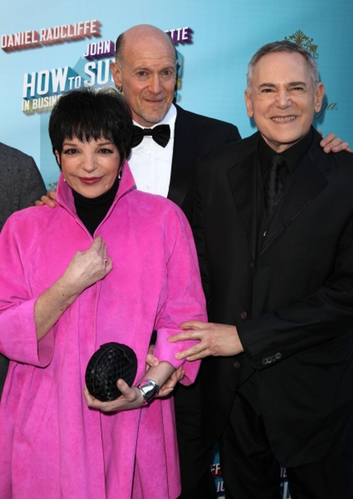 Liza Minnelli with Neil Meron & Craig Zadan attending the Broadway Opening Night Performance of  'How to Succeed in Business without Really Trying' at the Al Hirschfeld Theatre in New York City. at 