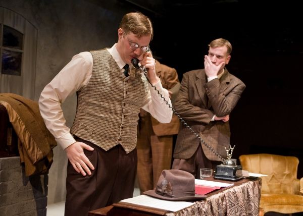 Matt Shimkus, front, as Dietrich Bonhoeffer, with Simon Pringle Photo