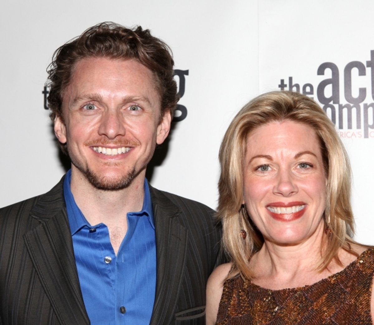 Jason Danieley &  Marin Mazzie attending the After Party for  'Angela Lansbury and Friends Salute Terrence McNally' - A Benefit for the Acting Company in New York City. at 