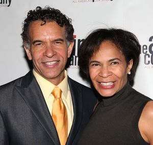 Brian Stokes Mitchell & Allyson Tucker attending the After Party for 'Angela Lansbury and Friends Salute Terrence McNally' - A Benefit for the Acting Company in New York City. @ BroadwayWorld Brian Stokes Mitchell & Allyson Tucker attending the After Party for 'Angela Lansbur Photo