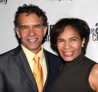 Brian Stokes Mitchell & Allyson Tucker attending the After Party for  'Angela Lansbur Photo