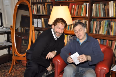 David Staller and Jesse Green (NY Magazine) Photo