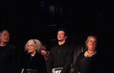 Evan Thompson, Marilyn Sokol, A.J. Shively and Jayne Houdyshell Photo