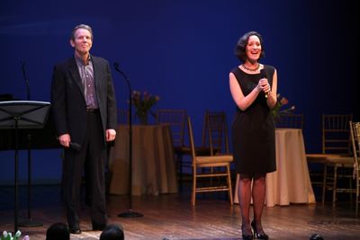 Stephen Bogardus & Barbara Walsh performing in 'Angela Lansbury and Friends Salute Te Photo