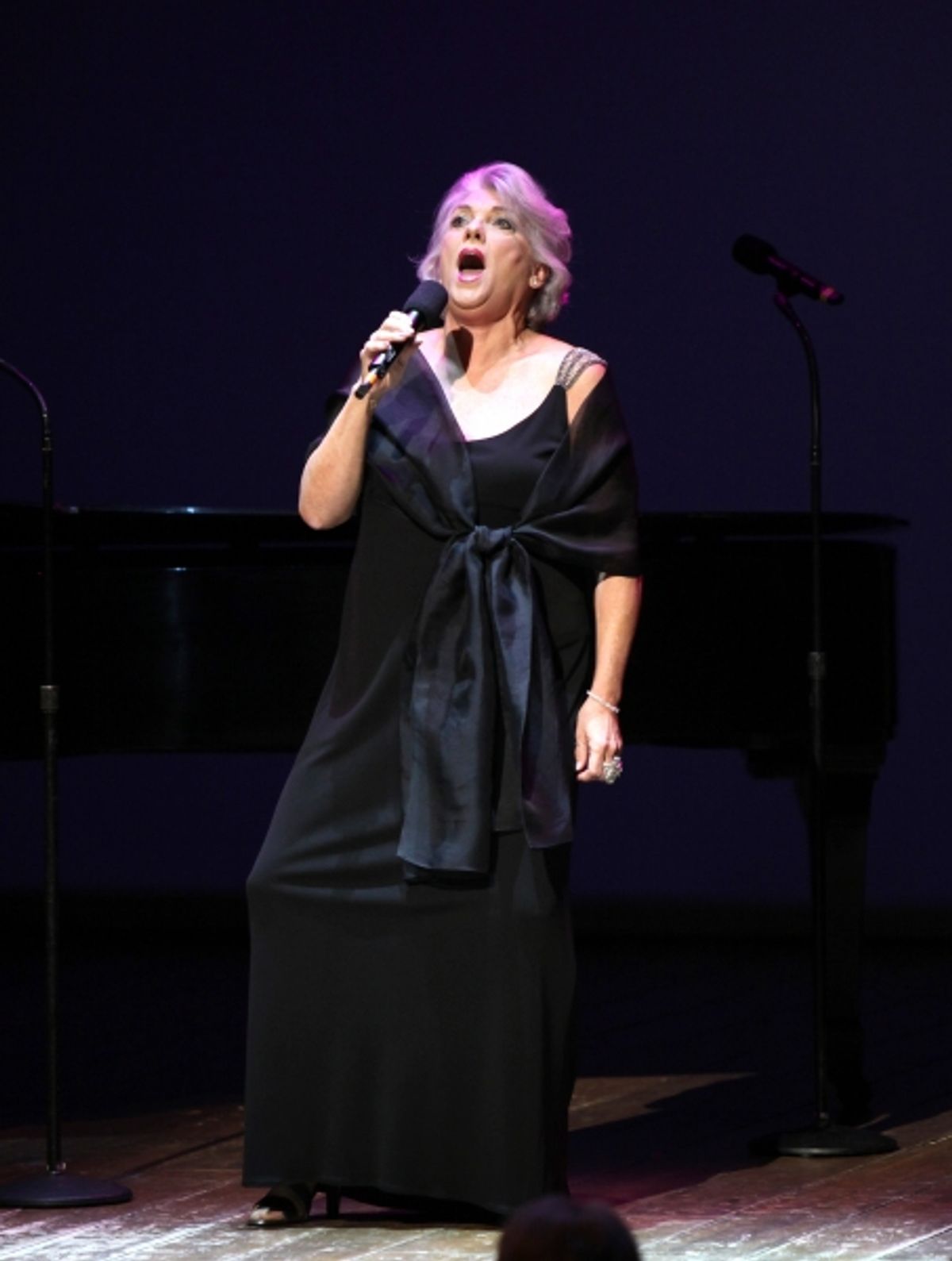 Tyne Daly performing in 'Angela Lansbury and Friends Salute Terrence McNally' - A Benefit for the Acting Company in New York City. at 