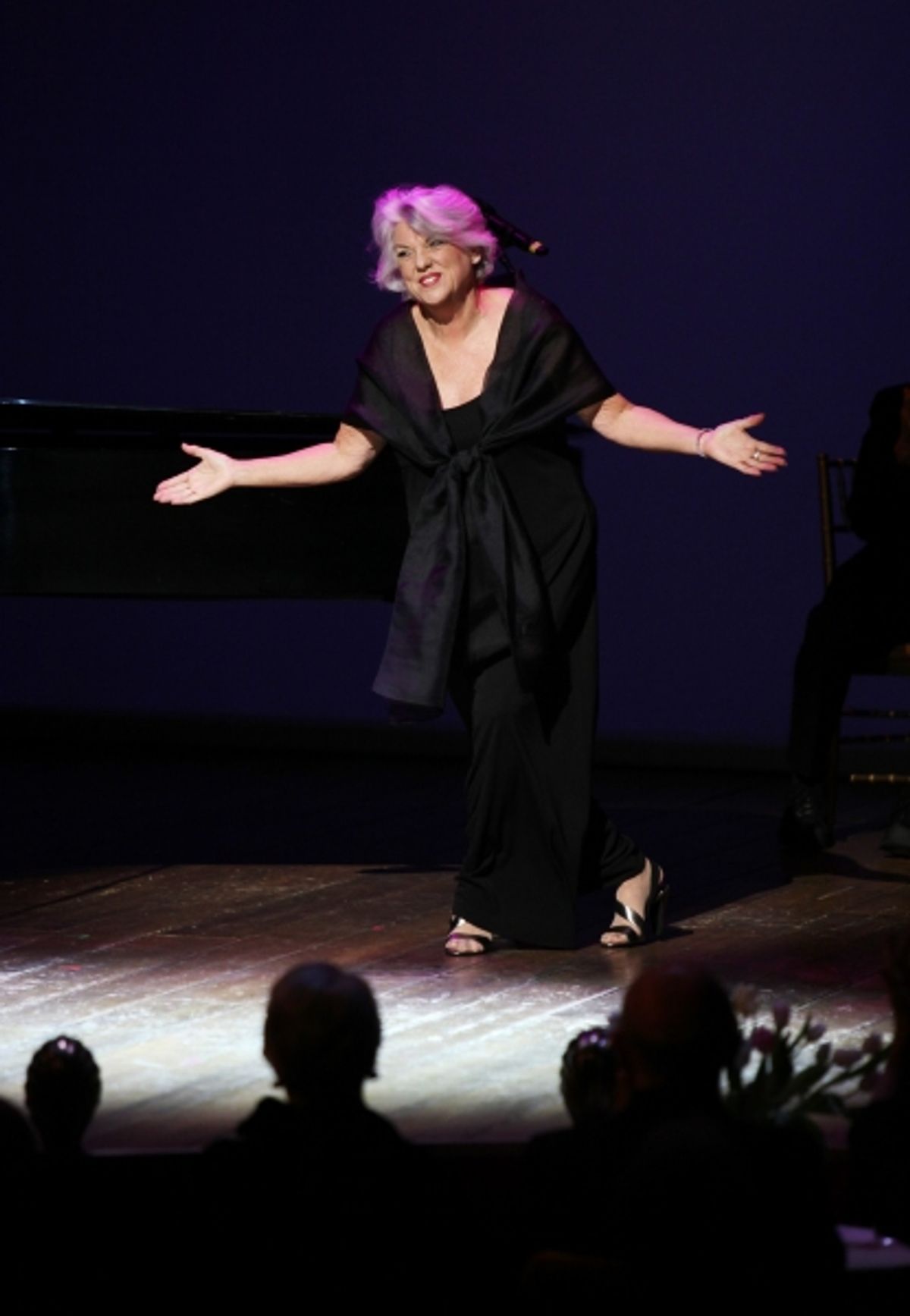 Tyne Daly performing in 'Angela Lansbury and Friends Salute Terrence McNally' - A Benefit for the Acting Company in New York City. at 