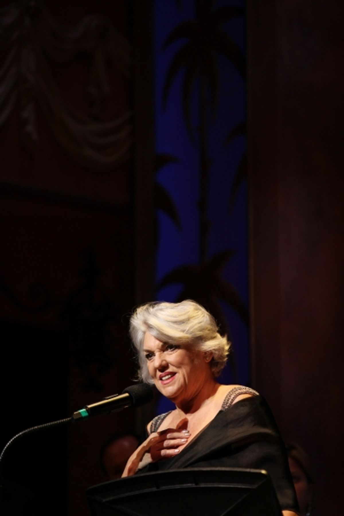Tyne Daly performing in 'Angela Lansbury and Friends Salute Terrence McNally' - A Benefit for the Acting Company in New York City. at 