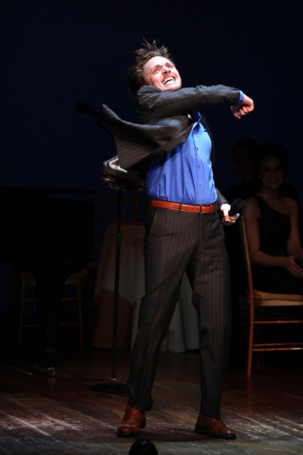 Jason Danieley performing in 'Angela Lansbury and Friends Salute Terrence McNally' - A Benefit for the Acting Company in New York City. at 