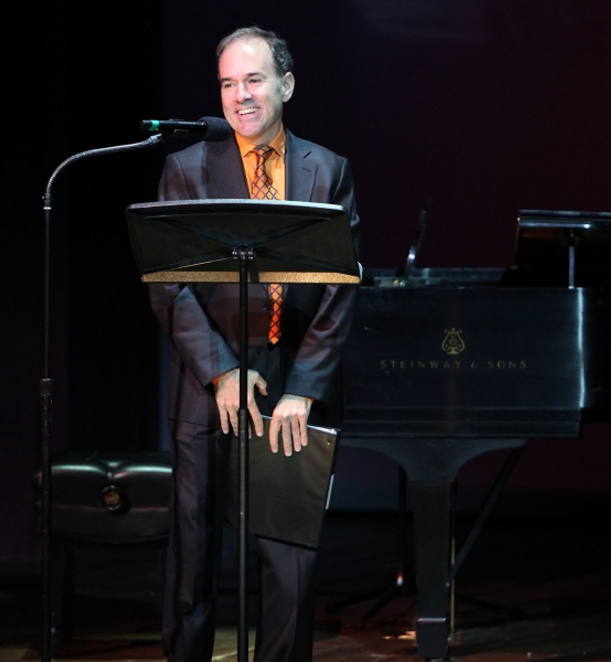 Stephen Flaherty performing in 'Angela Lansbury and Friends Salute Terrence McNally' - A Benefit for the Acting Company in New York City. at 