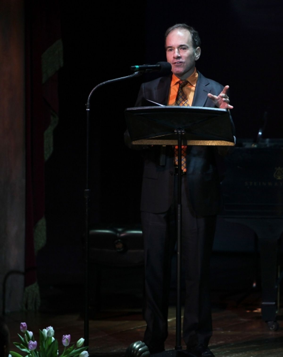 Stephen Flaherty performing in 'Angela Lansbury and Friends Salute Terrence McNally' - A Benefit for the Acting Company in New York City. at 
