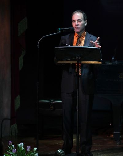 Stephen Flaherty performing in 'Angela Lansbury and Friends Salute Terrence McNally'  Photo