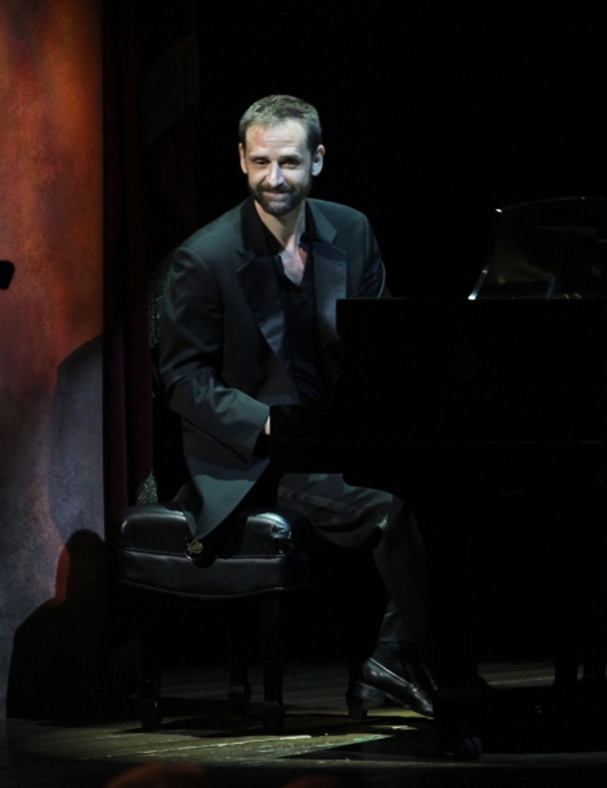 Malcolm Gets performing in 'Angela Lansbury and Friends Salute Terrence McNally' - A Benefit for the Acting Company in New York City. at 