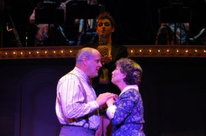 Wayne Kennedy as Herr Schultz, Kendal Hartse as Sally Bowles and Leo Ash Evens as the Photo