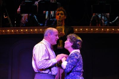 Wayne Kennedy as Herr Schultz, Kendal Hartse as Sally Bowles and Leo Ash Evens as the Photo