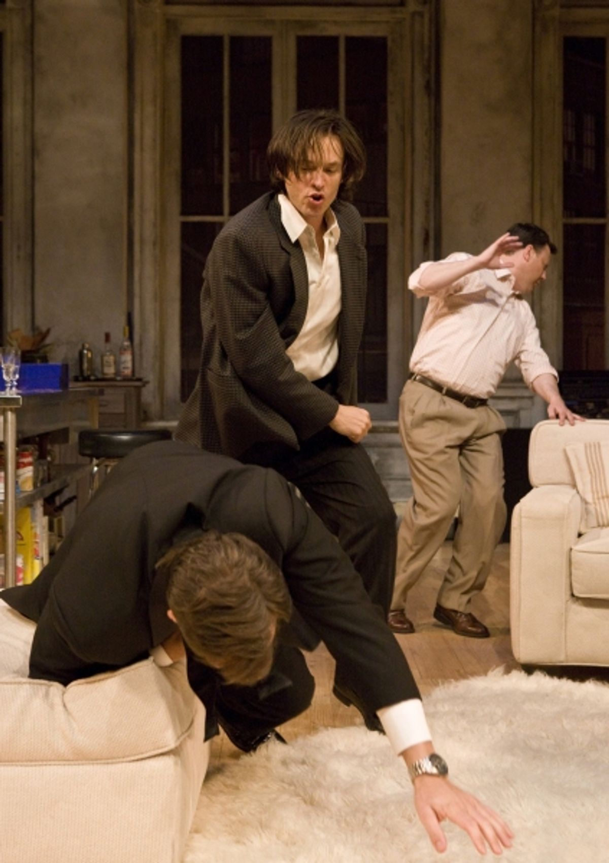 (L to R) Ken Barnett (falling), Adam Rothenberg and Brooks Ashmanskas at 