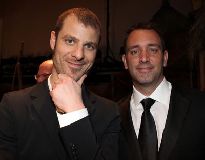 Matt Stone & Trey Parker attending the Broadway Opening Night Gypsy Robe for 'The Boo Photo