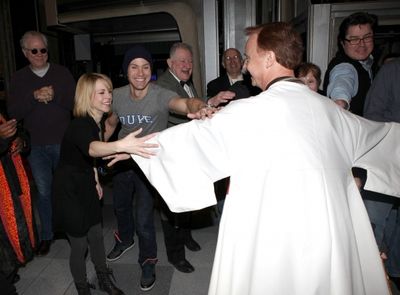 Cleve Asbury (Recipient), Mary Faber, John Larroquette, Christopher J. Hanke with Cas Photo