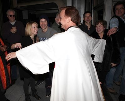 Cleve Asbury (Recipient), Mary Faber, John Larroquette, Christopher J. Hanke with Cas Photo
