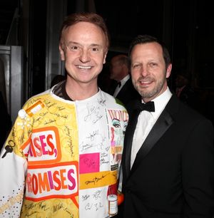 Cleve Asbury (Recipient), Rob Ashford attending the Broadway Opening Night Gypsy Robe Photo