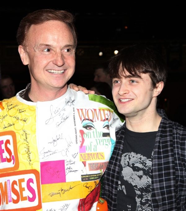 Cleve Asbury (Recipient) & Daniel Radcliffe attending the Broadway Opening Night Gyps Photo