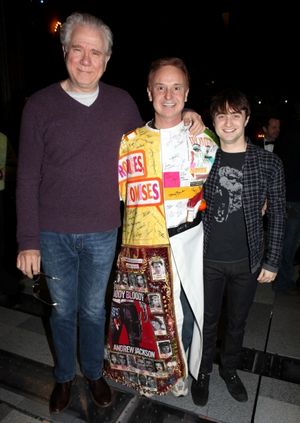 John Larroquette, Cleve Asbury & Daniel Radcliffe attending the Broadway Opening Nigh Photo