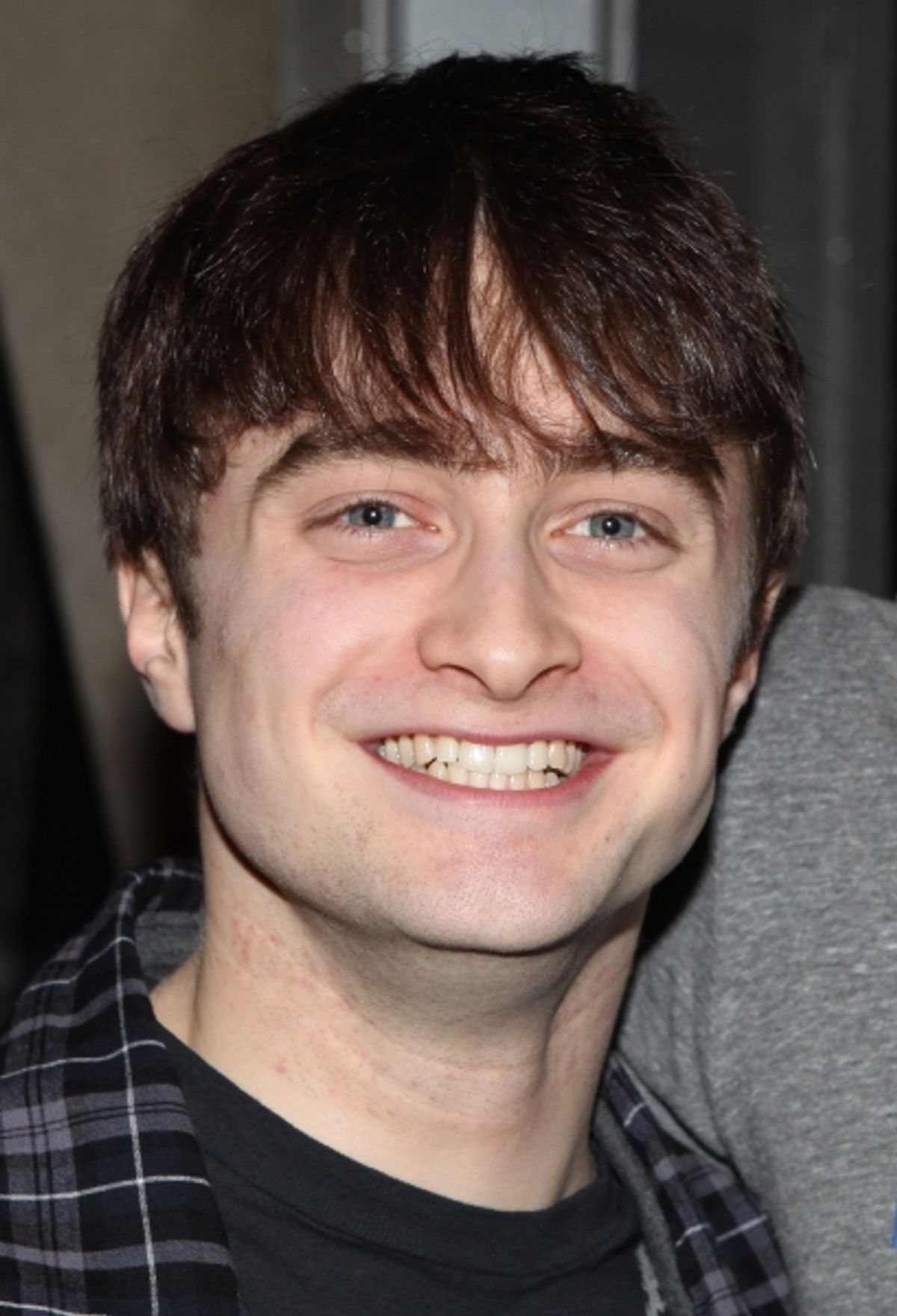 Daniel Radcliffe attending the Broadway Opening Night Gypsy Robe Ceremony for Recipient Cleve Asbury in 'How to Succeed in Business without Really Trying' at the Al Hirschfeld Theatre in New York City. at 