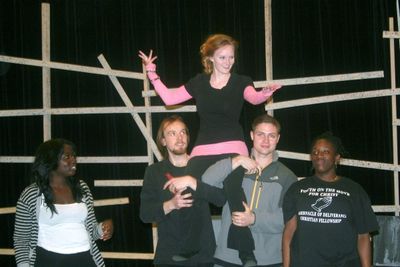 Stephanie Moon with Aminata Keita, David Walter, Jakub Sowirko, and Taylor Pickett-St Photo
