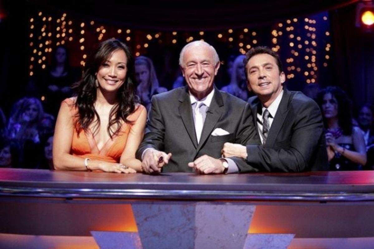 Carrie Ann Inaba, Len Goodman, Bruno Tonioli at 