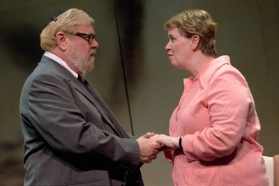 Larry Carpenter as "Rabbi" and Michelle McKenzie-Voigt as "Norma"
 Photo