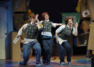 Christopher Kiley, Kristin Shirilla, and Brooke M. Haney as the Rooney Girls in Alexa Photo