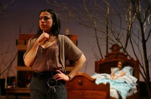 Sandra Delgado) struggles to maintain composure in front of her sister, Anita (Christina Nieves @ BroadwayWorld Sandra Delgado) struggles to maintain composure in front of her sister, Anita (Christ Photo