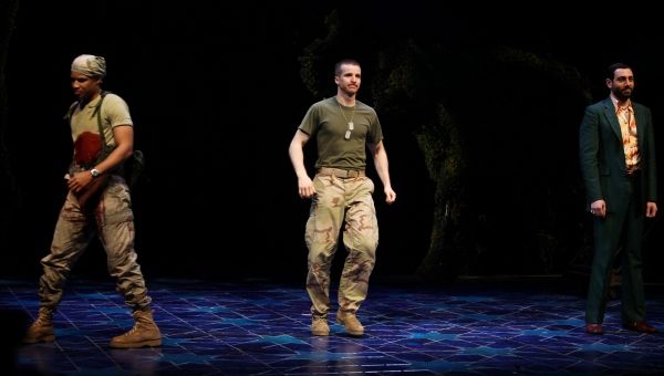 Glenn Davis, Brad Fleischer & Hrach Titizian during the Broadway Opening Night Curtai Photo
