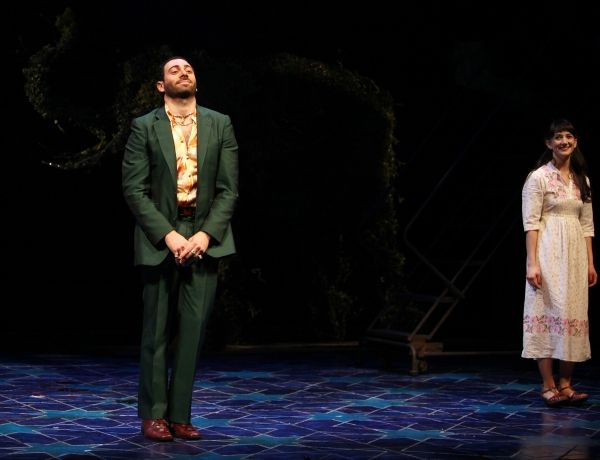 Hrach Titizian & Shelia Vand during the Broadway Opening Night Curtain Call for 'Beng Photo