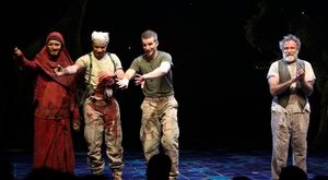Necar Zadegan, Glenn Davis, Brad Fleischer, Robin Willams during the Broadway Opening Photo
