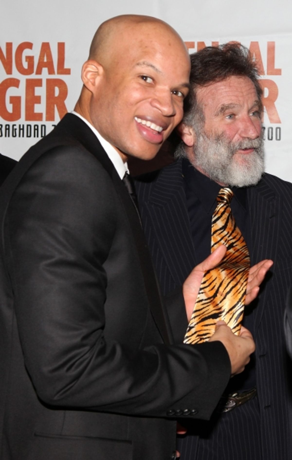 Glenn Davis & Robin Williams attending the Broadway Opening Night After Party for 'Bengal Tiger at the Baghdad Zoo' at espace in New York City at 