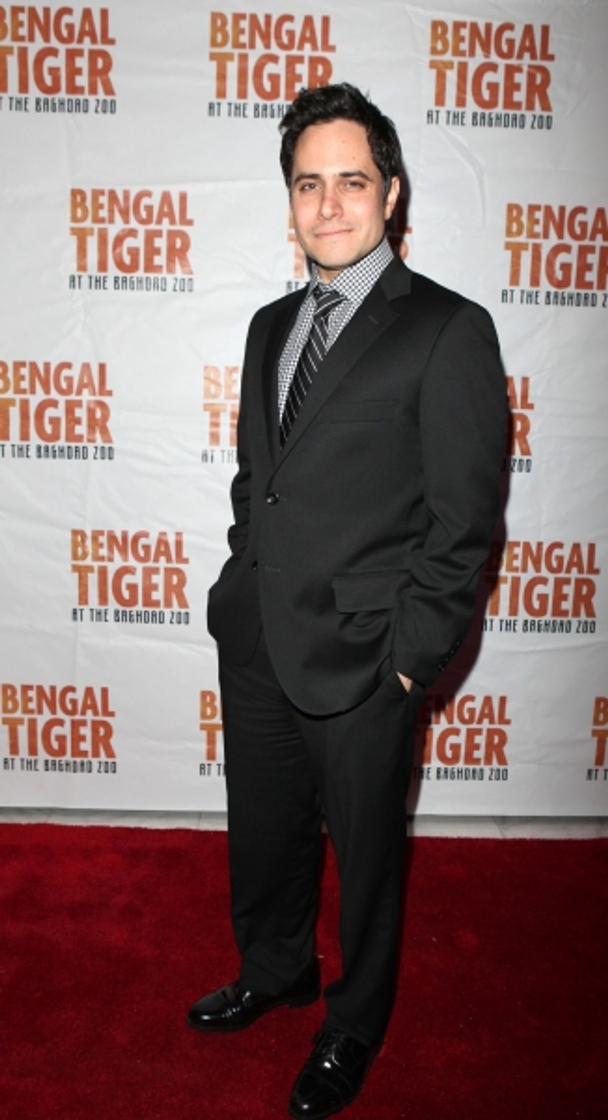 Playwright Rajiv Joseph attending the Broadway Opening Night After Party for 'Bengal Tiger at the Baghdad Zoo' at espace in New York City at 