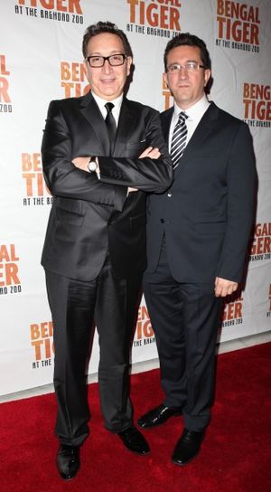 Director Moises Kaufman & Partner attending the Broadway Opening Night After Party for 'Bengal Tiger at the Baghdad Zoo' at espace in New York City @ BroadwayWorld Director Moises Kaufman & Partner attending the Broadway Opening Night After Party fo Photo