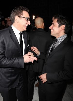 Director Moises Kaufman & Playwright Rajiv Joseph attending the Broadway Opening Night After Party for 'Bengal Tiger at the Baghdad Zoo' at espace in New York City @ BroadwayWorld Director Moises Kaufman & Playwright Rajiv Joseph attending the Broadway Opening Nigh Photo