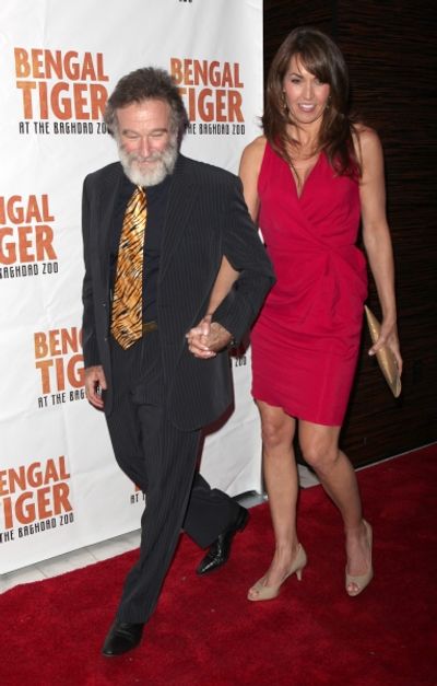 Robin Williams & Susan Schneider attending the Broadway Opening Night After Party for Photo