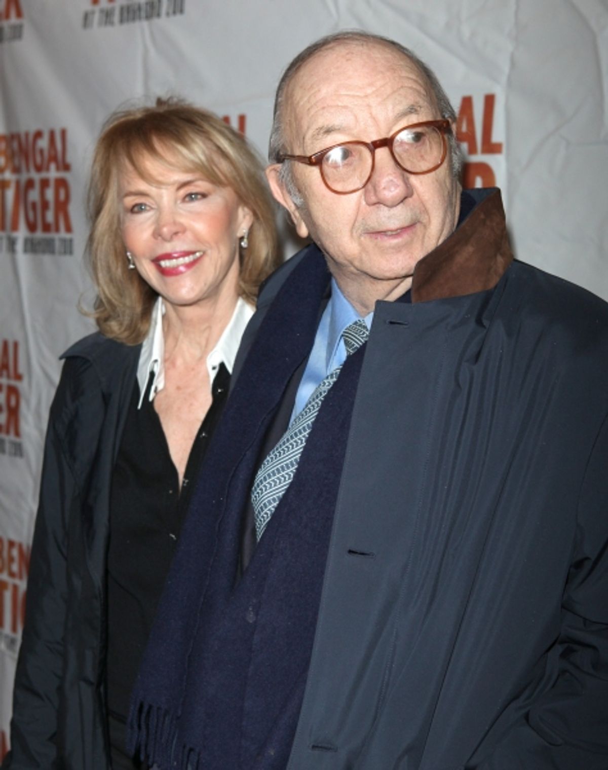 Elaine Joyce & Neil Simon attending the Broadway Opening Night Performance of 'Bengal Tiger At The Baghdad Zoo' at the Richard Rodgers Theatre in New York City. at 